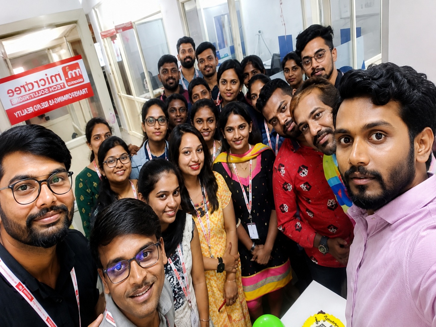 Microtree Tech Solutions team celebration in Mysore