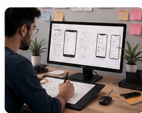 UI UX design services by Microtree Tech Solutions