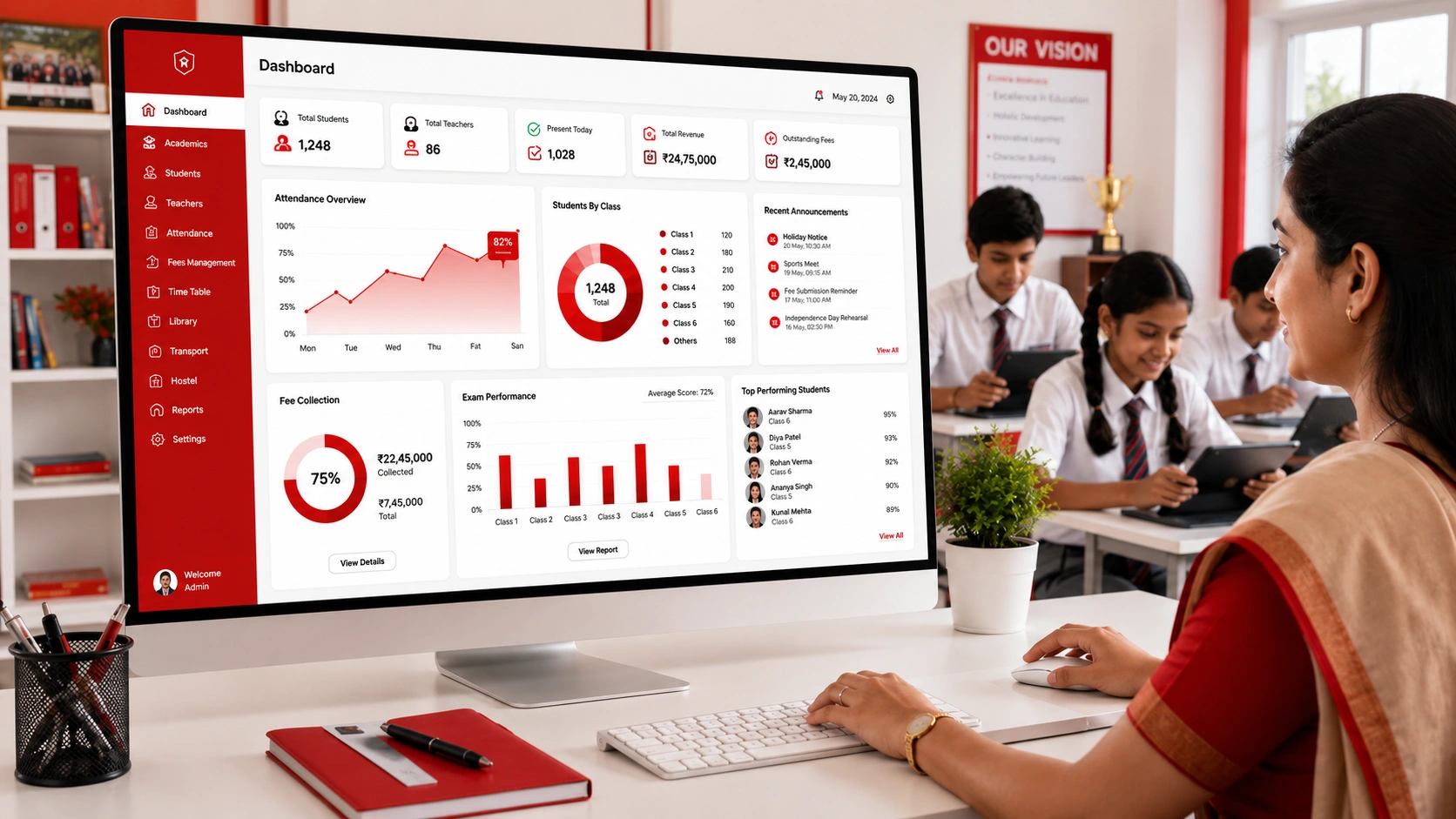 School ERP software platform by Microtree Tech Solutions
